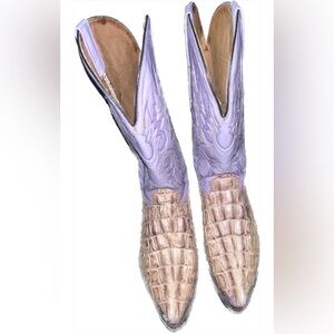 Rare alligator western boots size 8 woman